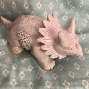 Pink Opal Dinosaur. NWOT 8” Long x 3 1/2” Wide x 3” Tall. Great detail.